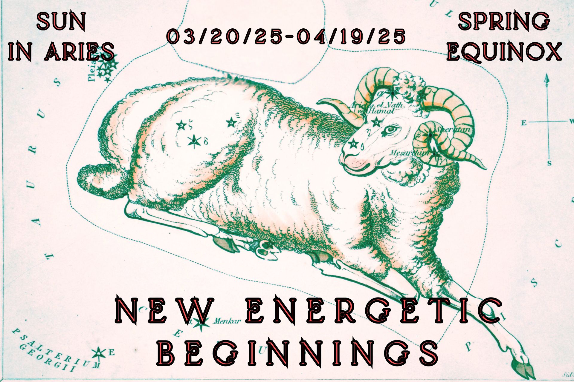 Sun in Aries-Spring Equinox: New Energetic Beginnings